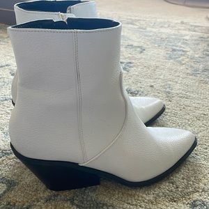 Primark White Western Bootie
